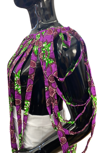 Ankara Neck Piece & Head Wrap Set