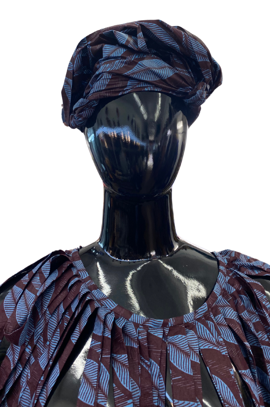 Ankara Neck Piece & Head Wrap Set