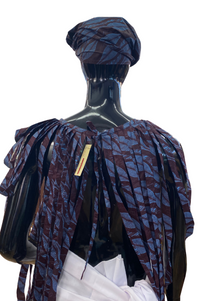 Ankara Neck Piece & Head Wrap Set