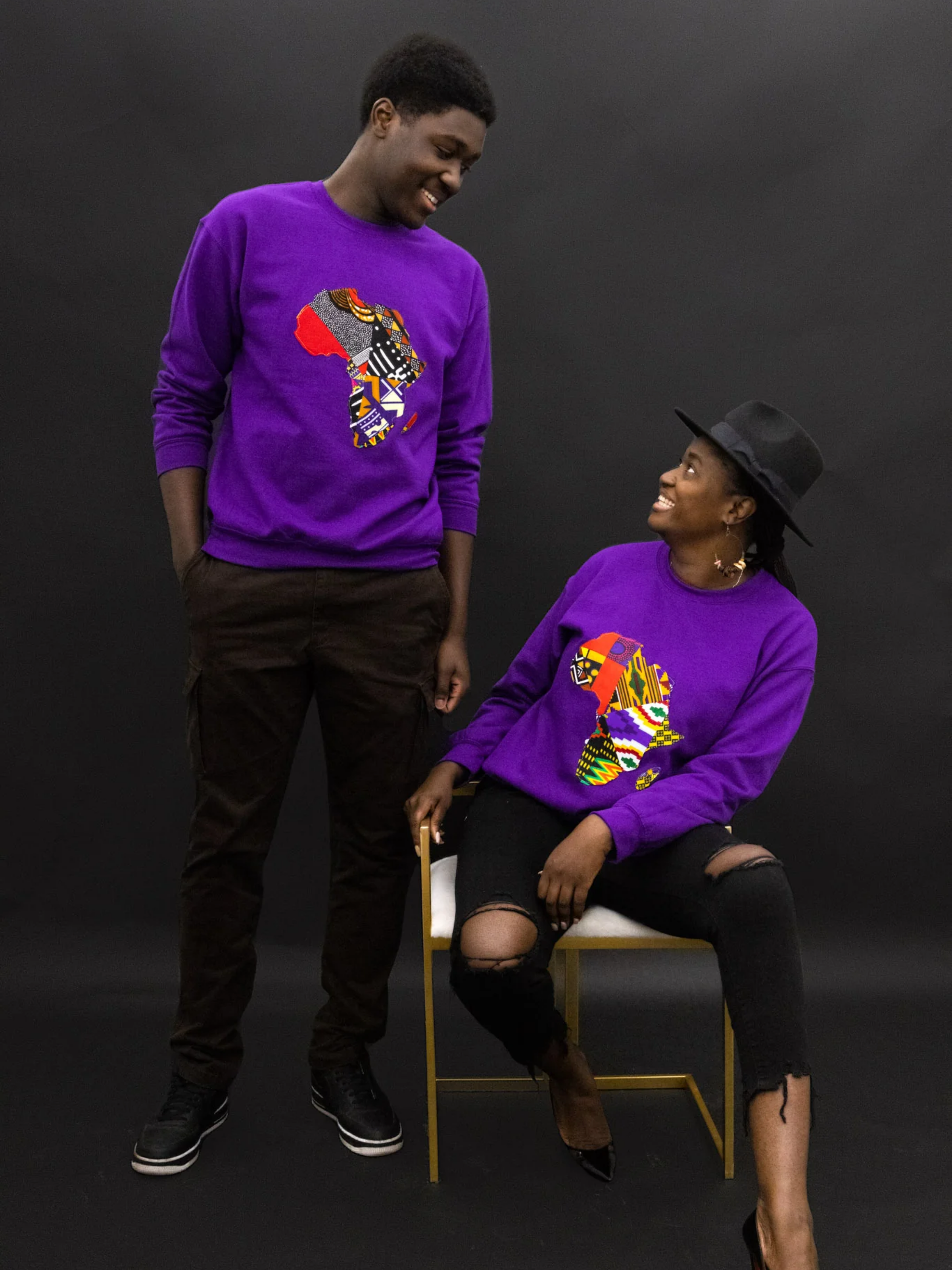 Sweat carte africaine Dada
