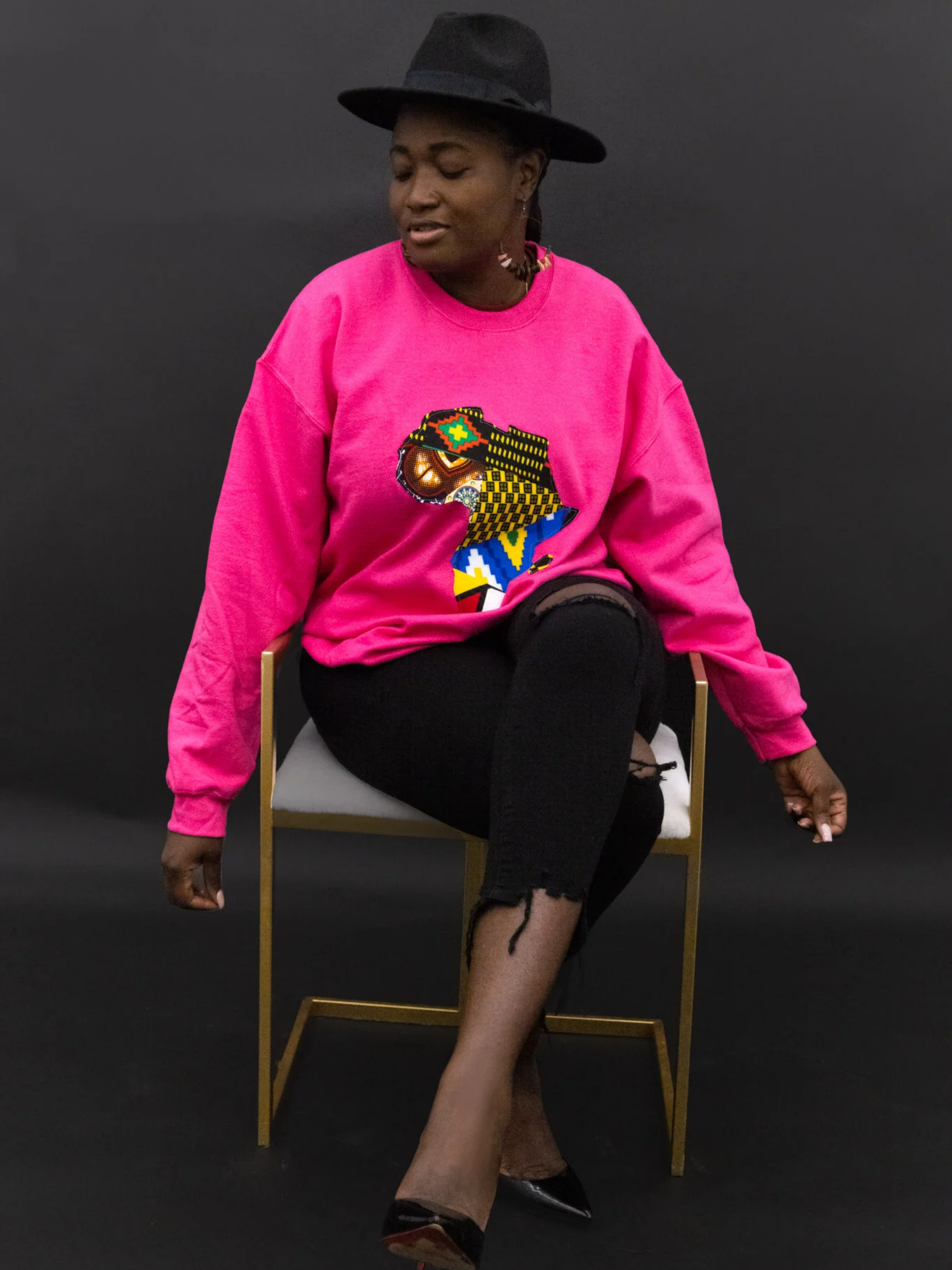 Raina African Map Sweatshirt