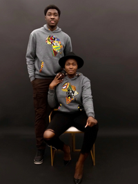Sweat à capuche carte africaine cacao