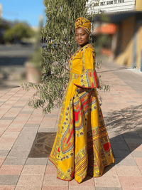 Dashie Mustard Duster (Flare Sleeves)