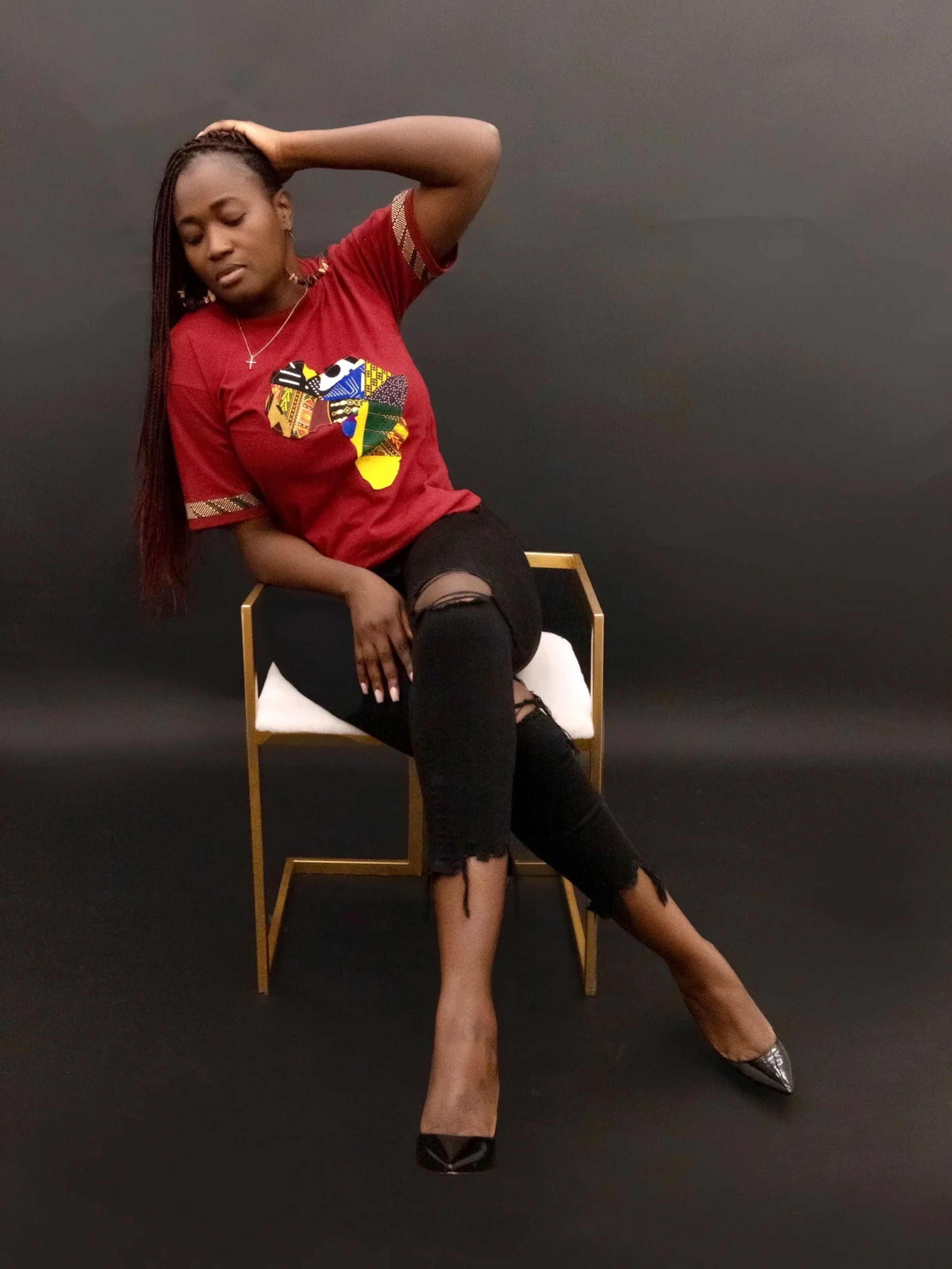 Neva African Map T-Shirt