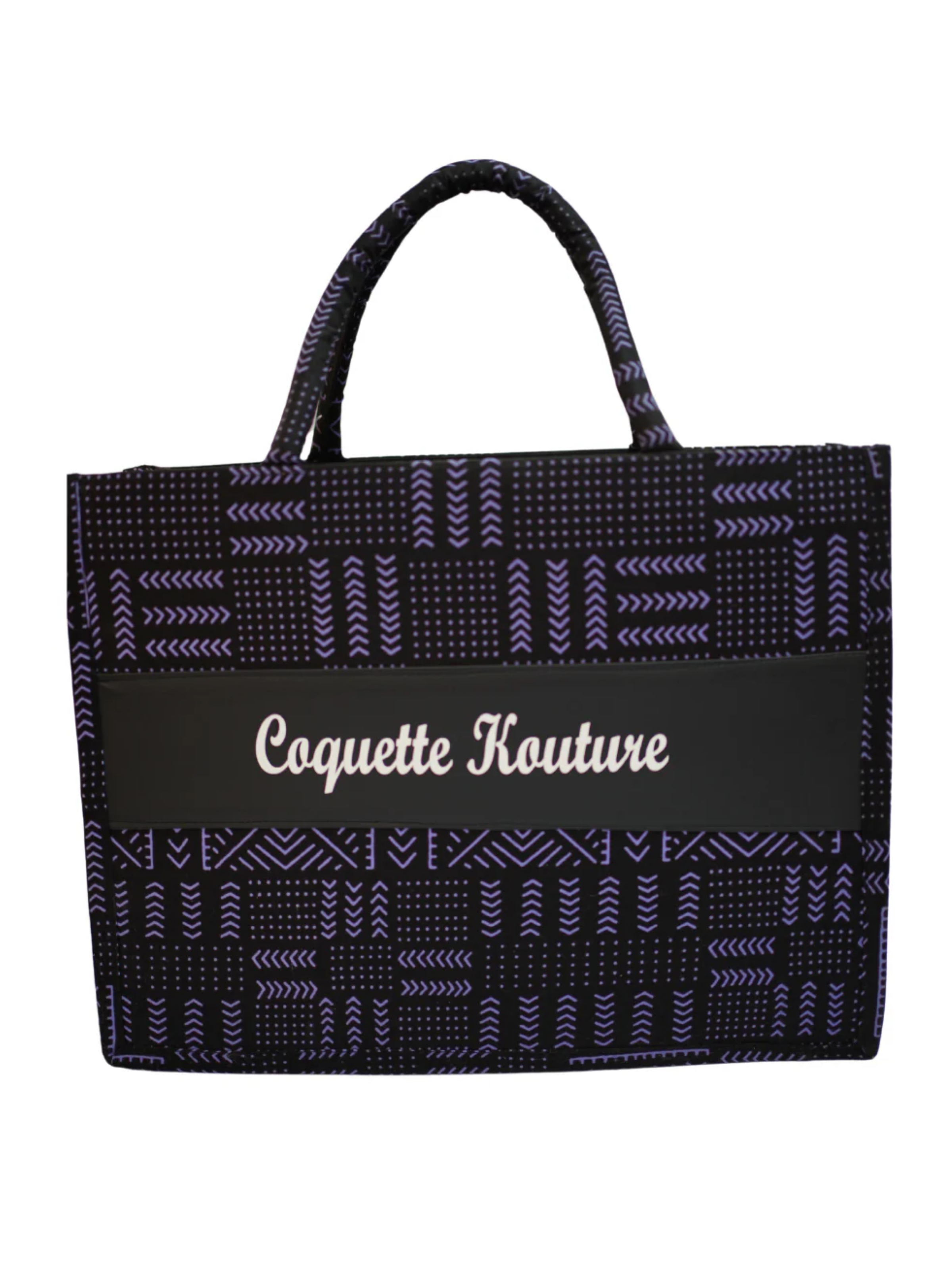 CoquetteKouture Purple Ankara Handbag