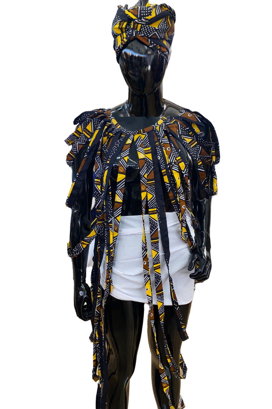 Ankara Neck Piece & Head Wrap Set