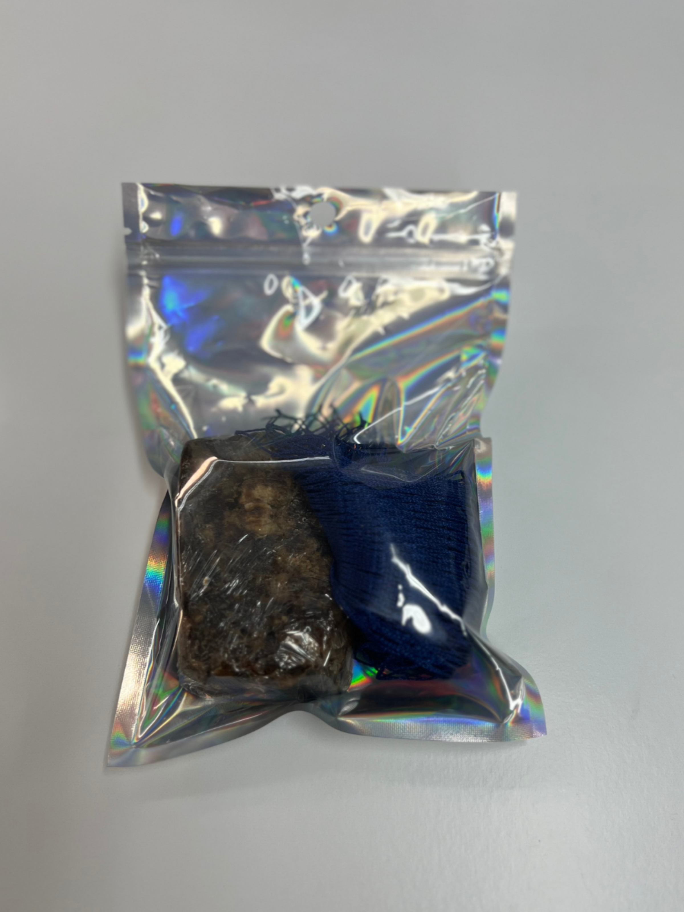 African Raw Black Soap, African Exfoliant Sponge Sample Kit