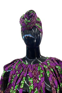 Ankara Neck Piece & Head Wrap Set
