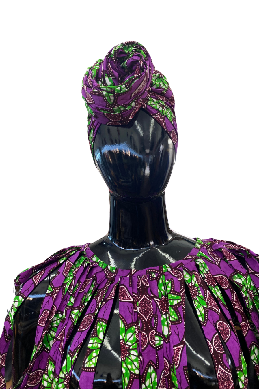 Ankara Neck Piece & Head Wrap Set
