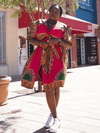 Pink Dashiki Crop Top