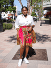 Pink Dashiki Crop Top