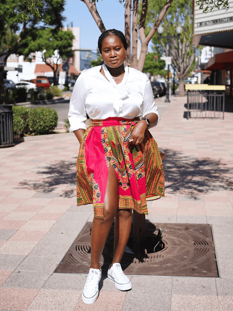 Pink Dashiki Crop Top
