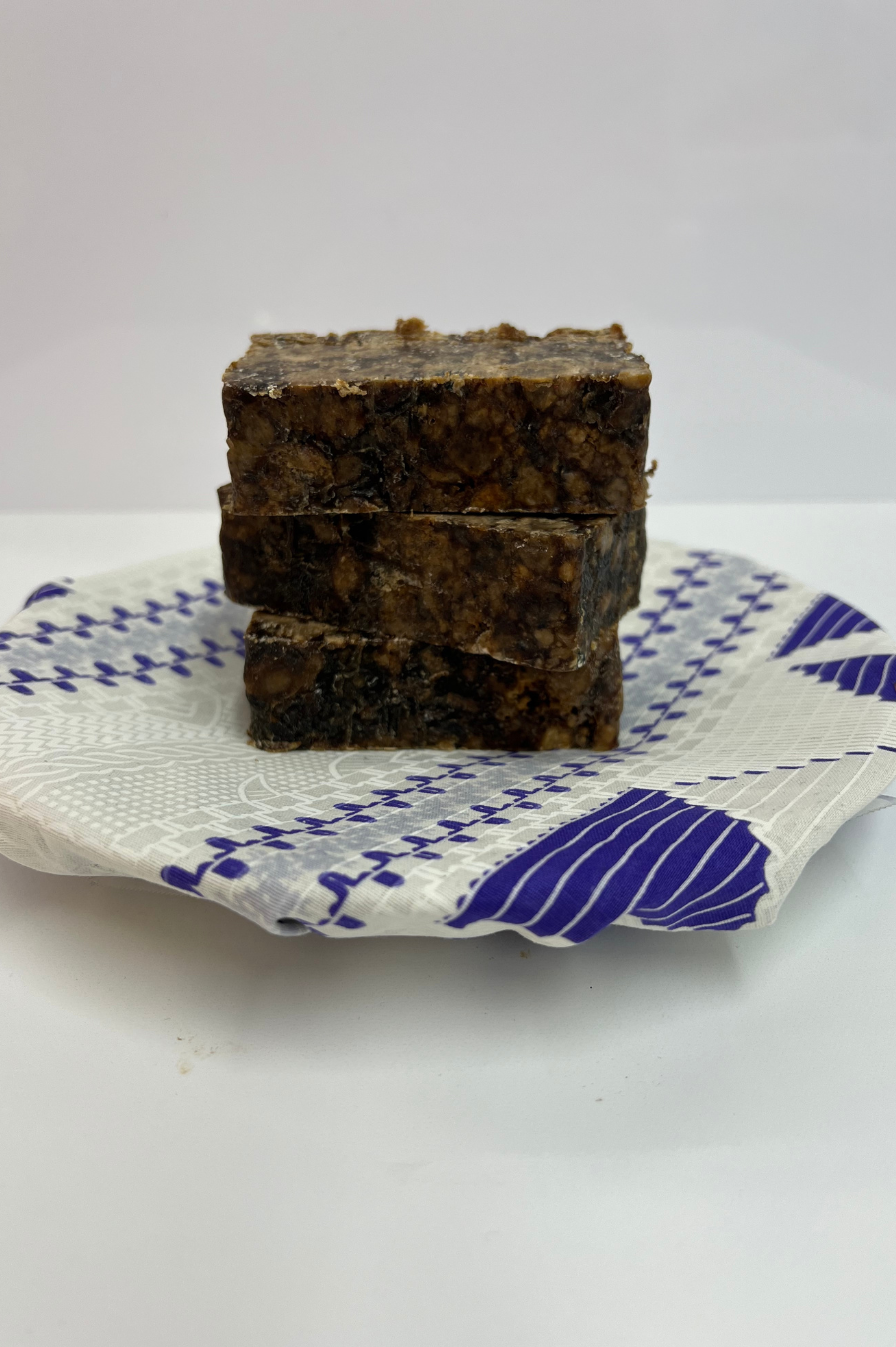 African Raw Black Soap, African Exfoliant Sponge Sample Kit