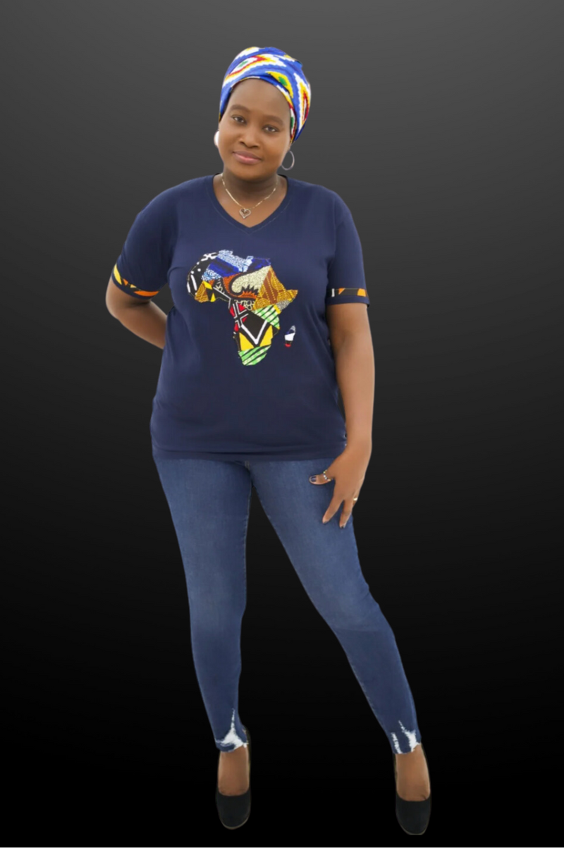 Talibé African Map T-shirt