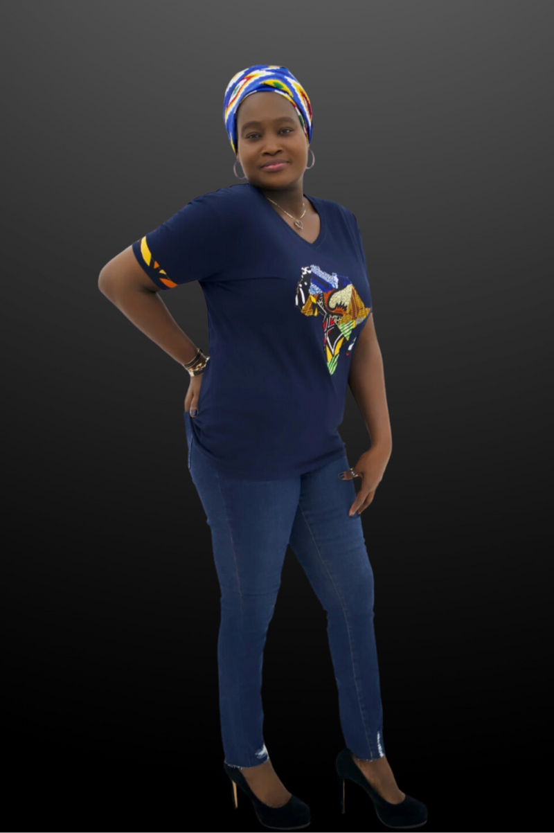 Talibé African Map T-shirt