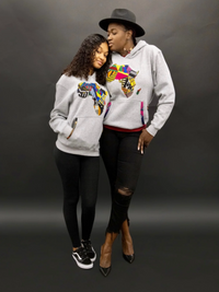 Sweat à capuche carte africaine Nooria