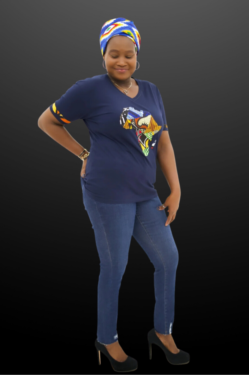 Talibé African Map T-shirt
