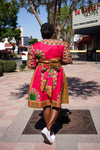 Pink Dashiki Crop Top