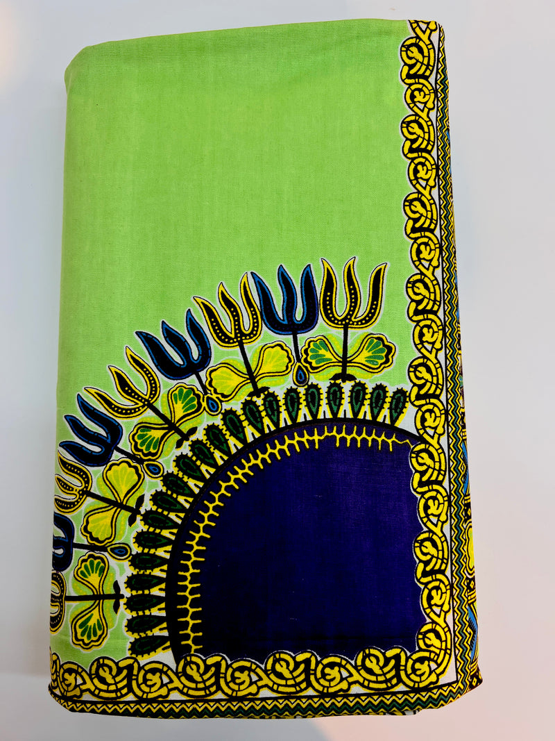Green Dashiki Fabric