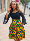 Dalia Kente Midi Skirt
