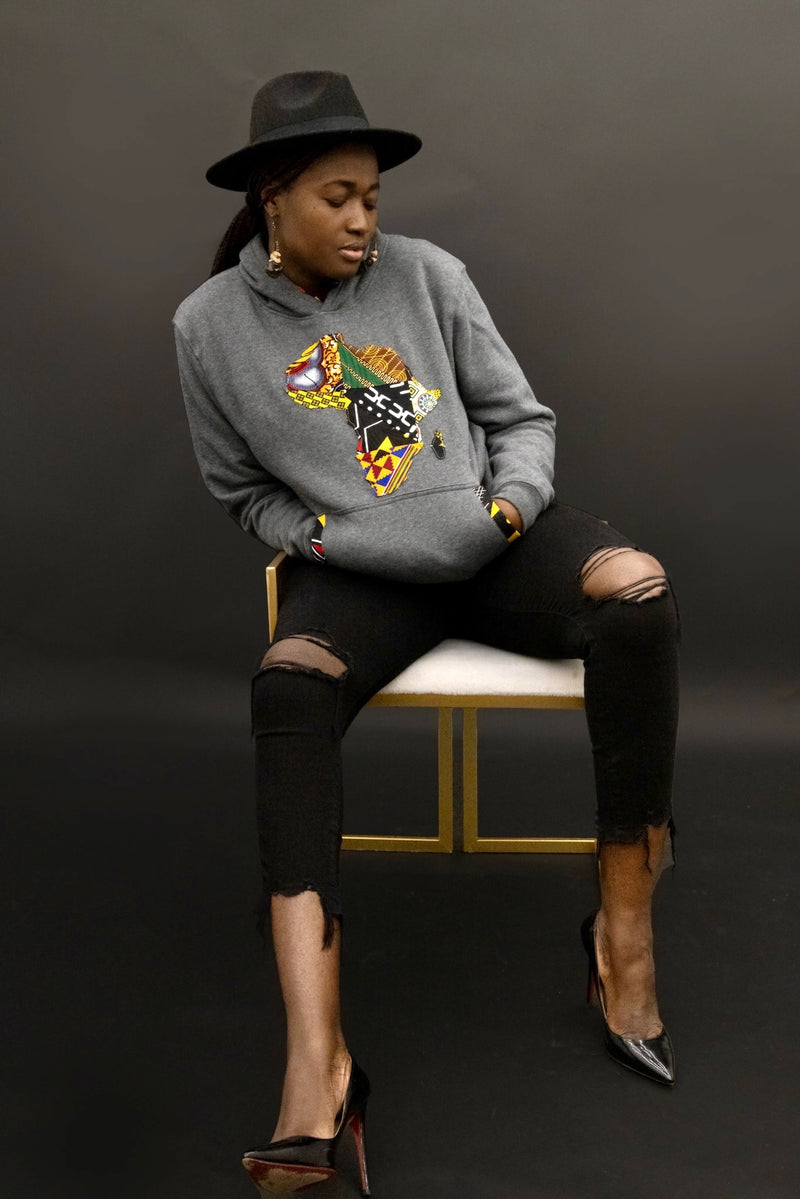Cocoa African Map Hoodie