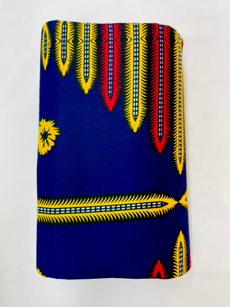 Navy Blue Ankara Fabric