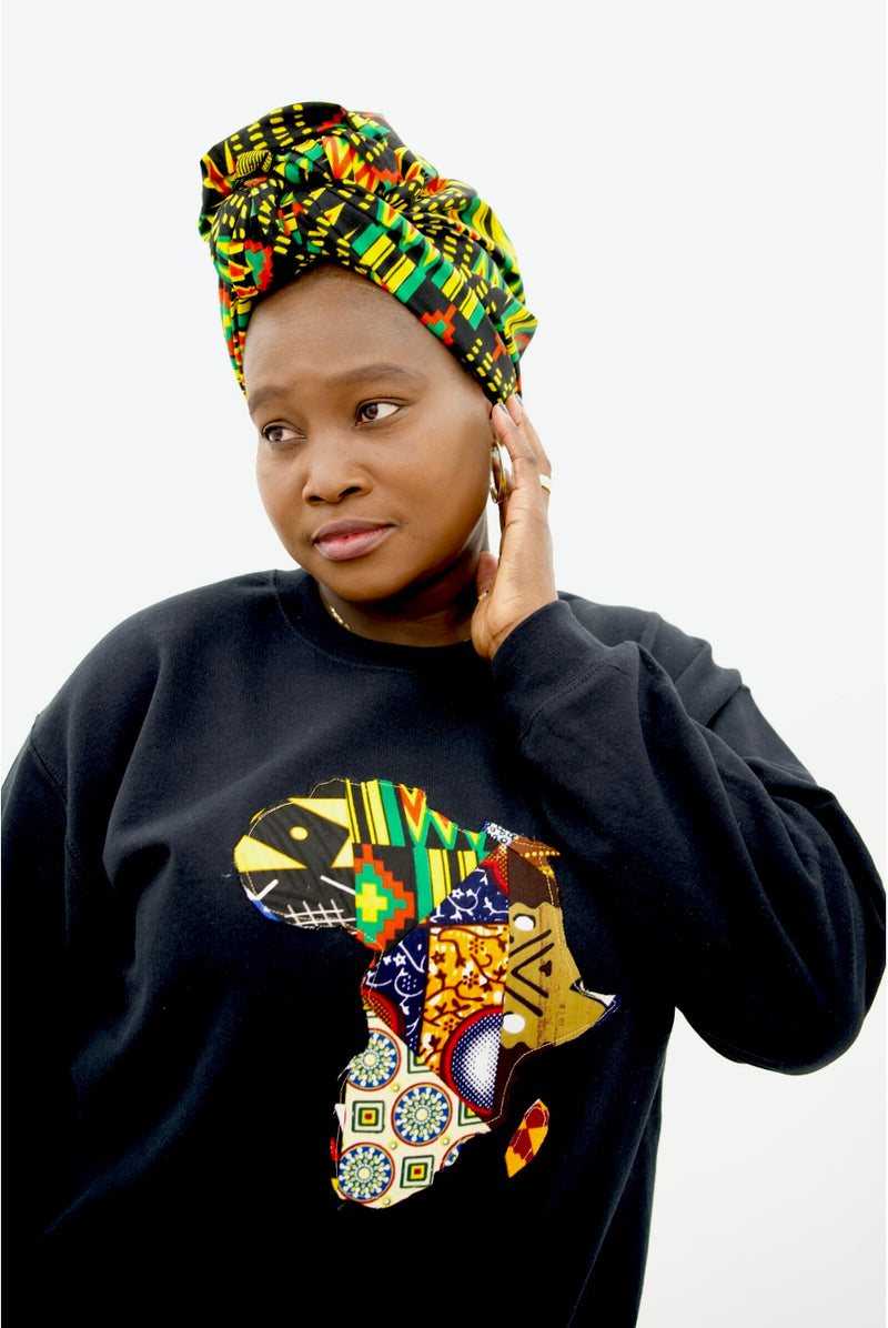 Power African Map Sweatshirt