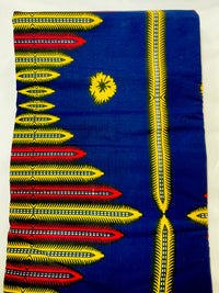 Navy Blue Ankara Fabric